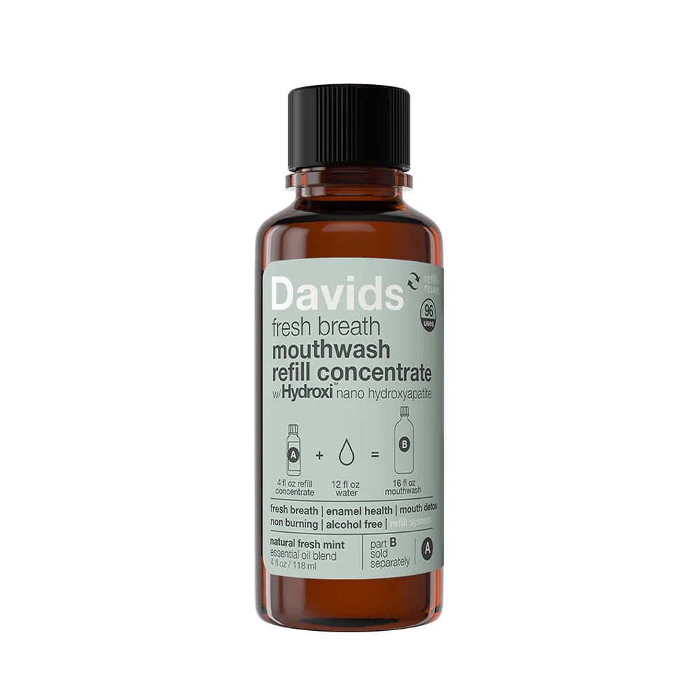 Davids Hydroxi™ fresh breath mouthwash / natural fresh mint / refill concentrate