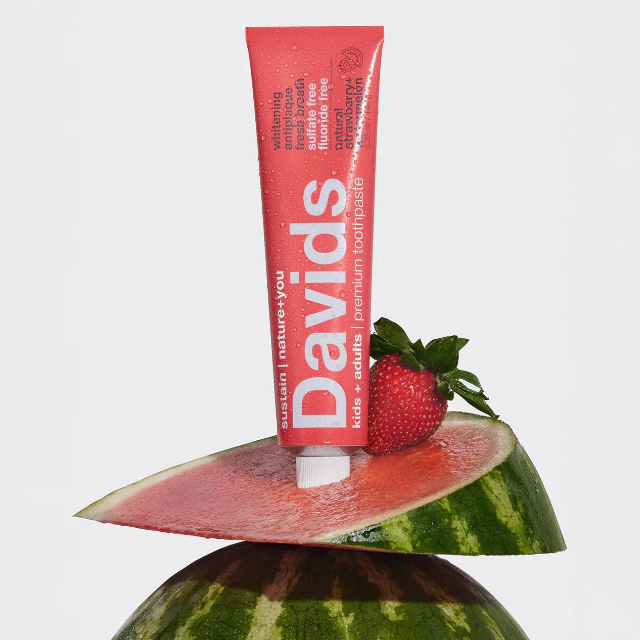 Davids kids + adults premium toothpaste  /  strawberry watermelon