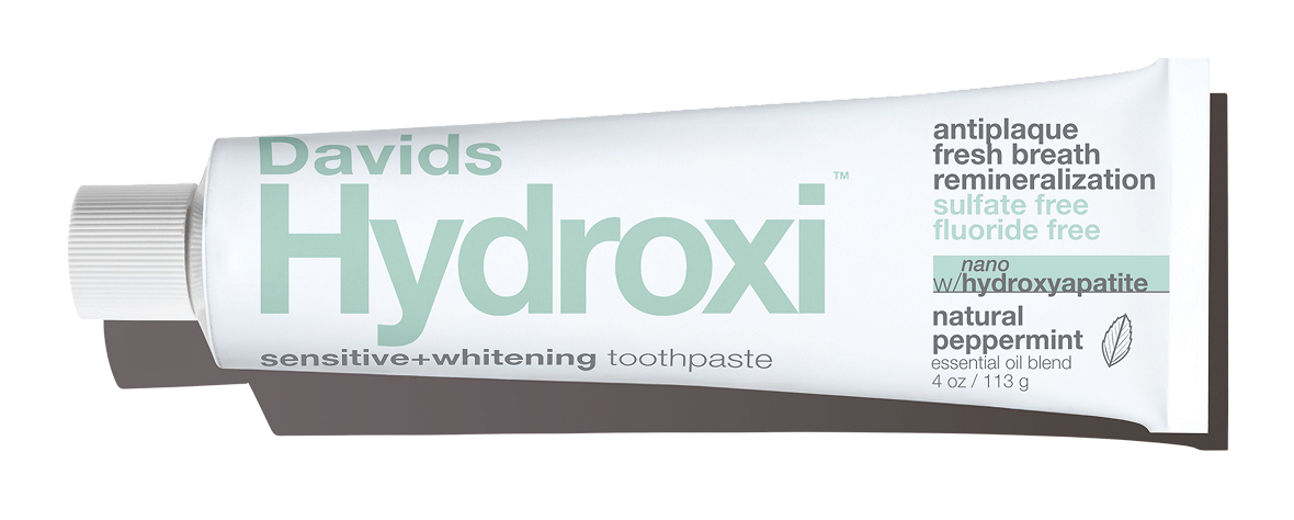Davids Hydroxi sensitive + whitening toothpaste with nano hydroxyapatite natural peppermint flavor