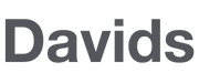 Gray "Davids" logo in bold sans-serif font on a transparent background