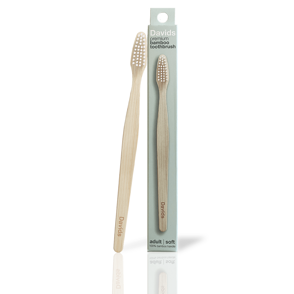 Davids premium bamboo toothbrush / adult soft / single